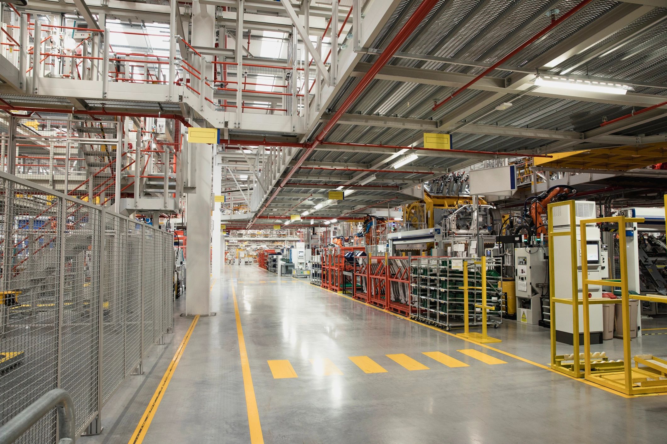 Large industrial facility interior